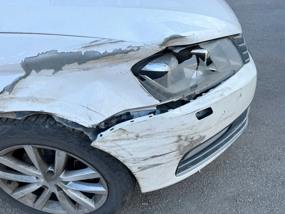 Photo of damaged car